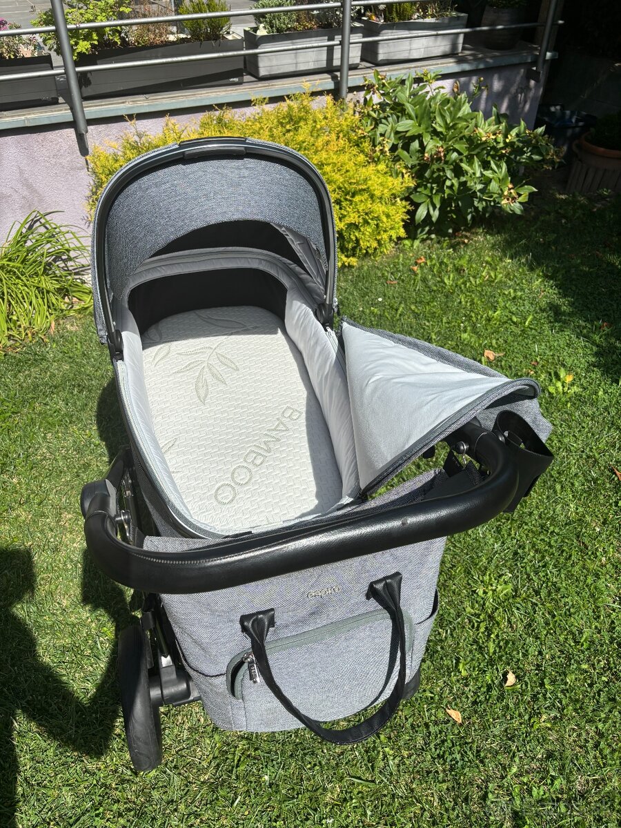 Kočík Espiro Next Grey + vajíčko Cybex Aton M+fusak - 3