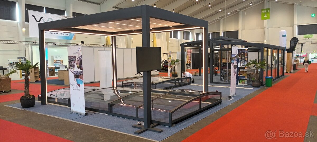 Bioklimatická pergola, 5x3,7m, antracit - 3