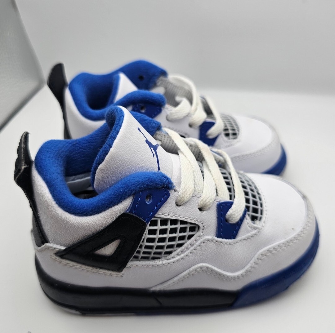 Jordan Retro 4 dedské Blue - 3
