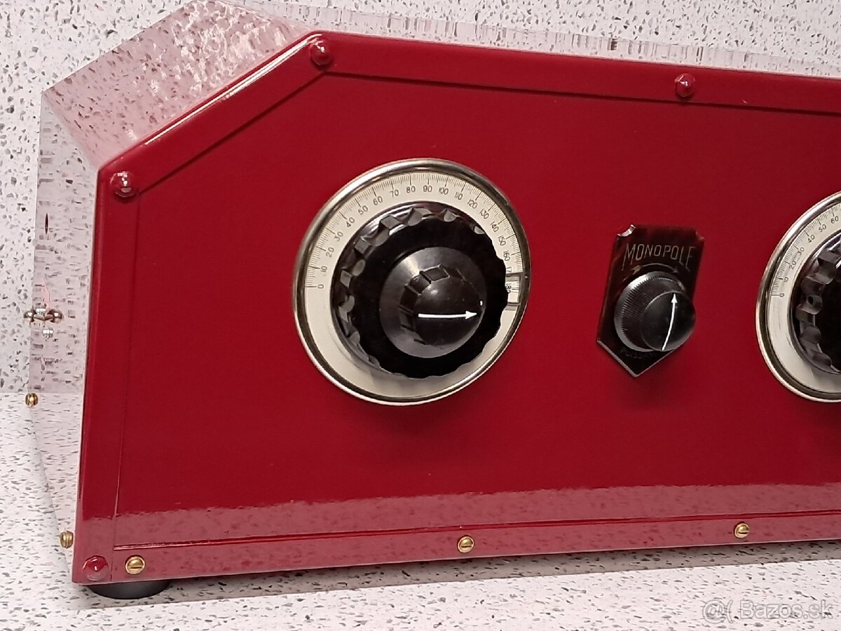 1930 》MONOPOLE A32 》UNIKÁTNE STAROŽITNÉ RADIO 》FRANCE - 3