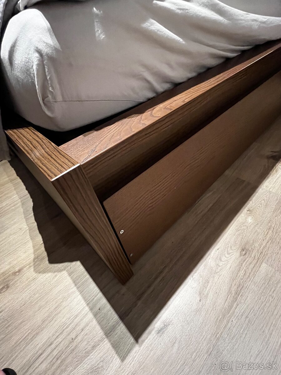 Manželská postel MALM 160x200 - 3