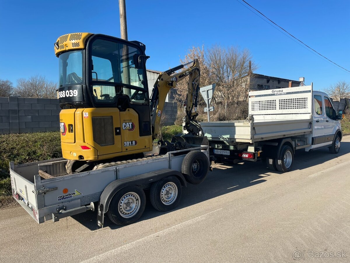 Výkopové a zemné práce - minibáger a dumper/vyklápač - 3
