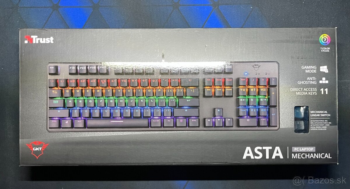 Trust GXT 865 Asta – Mechanická herná klávesnica - 3