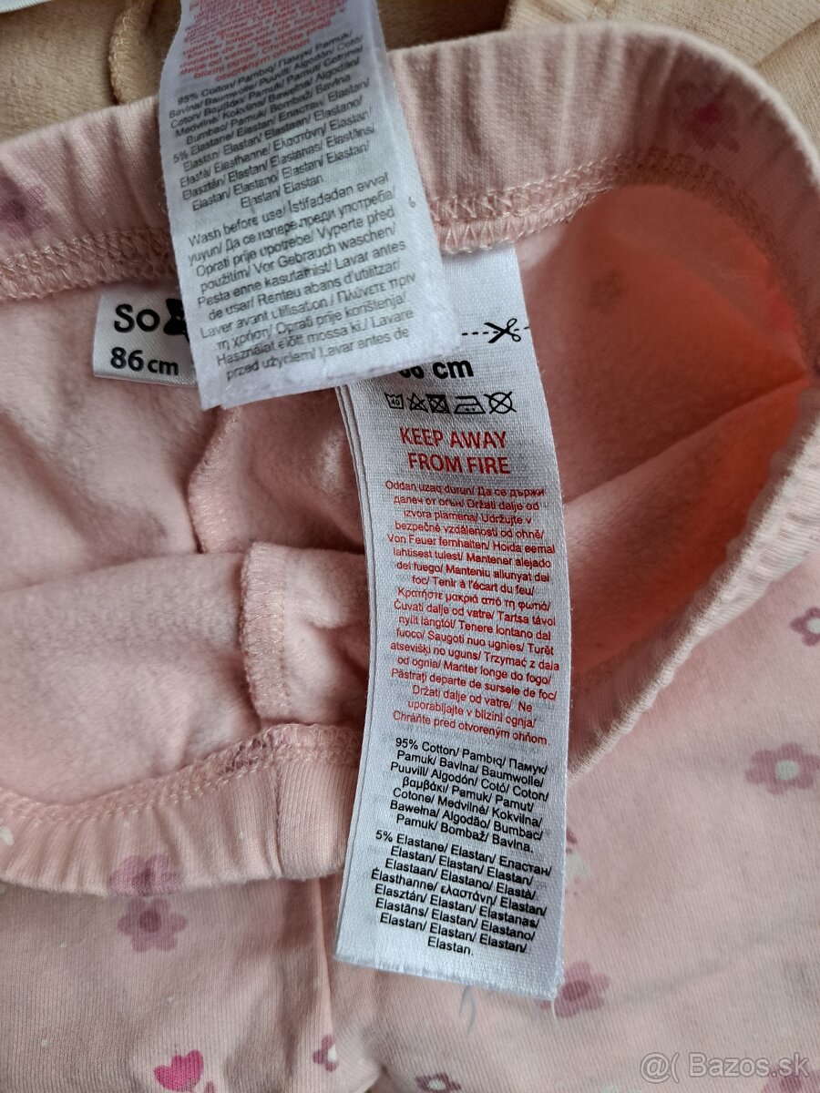 Zateplené dievčenské legíny So Cute 86 - 3