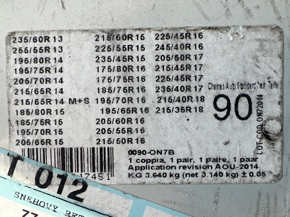 Snehové reťaze - 3