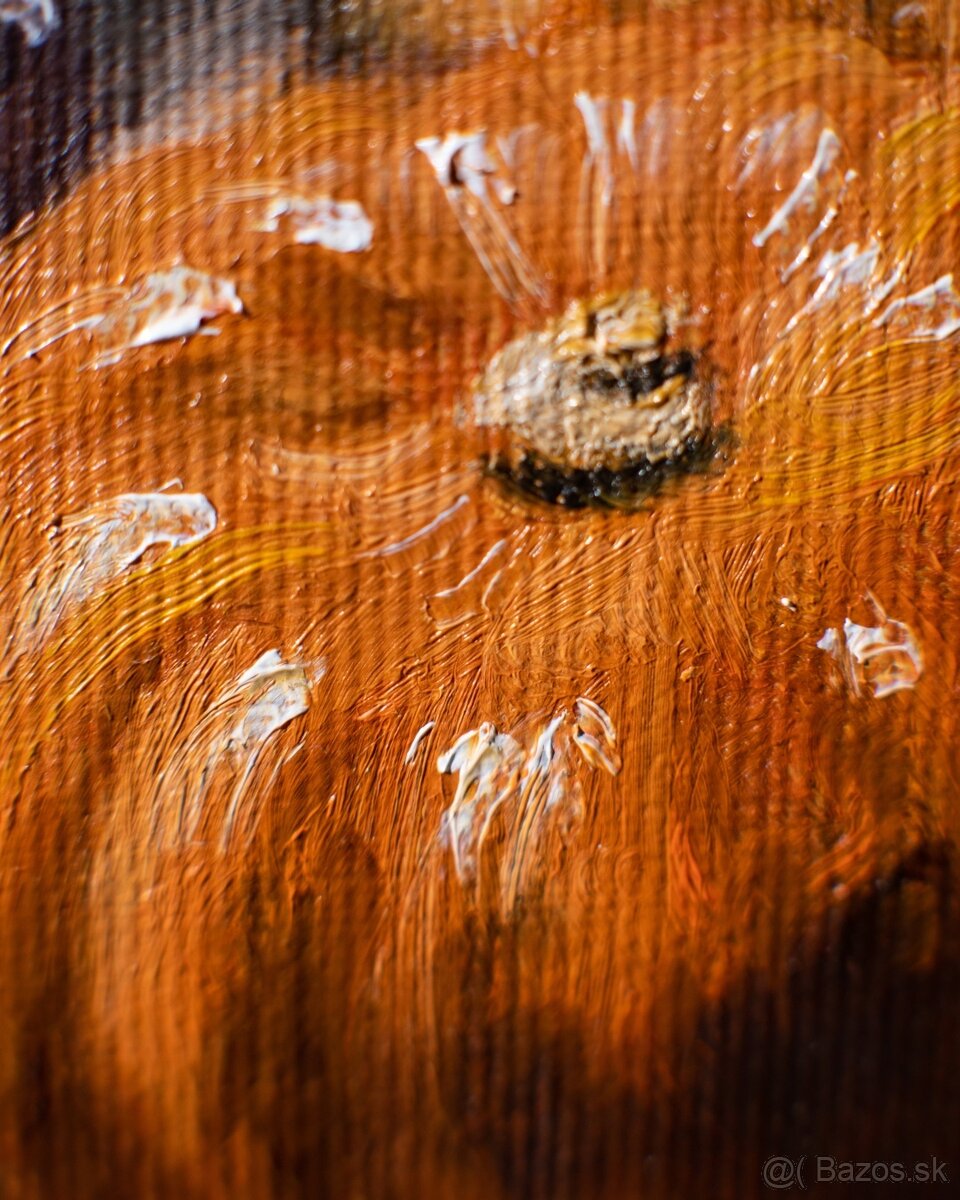 Zátišie s tekvicami a hrncom - tradičná olejomaľba - 3