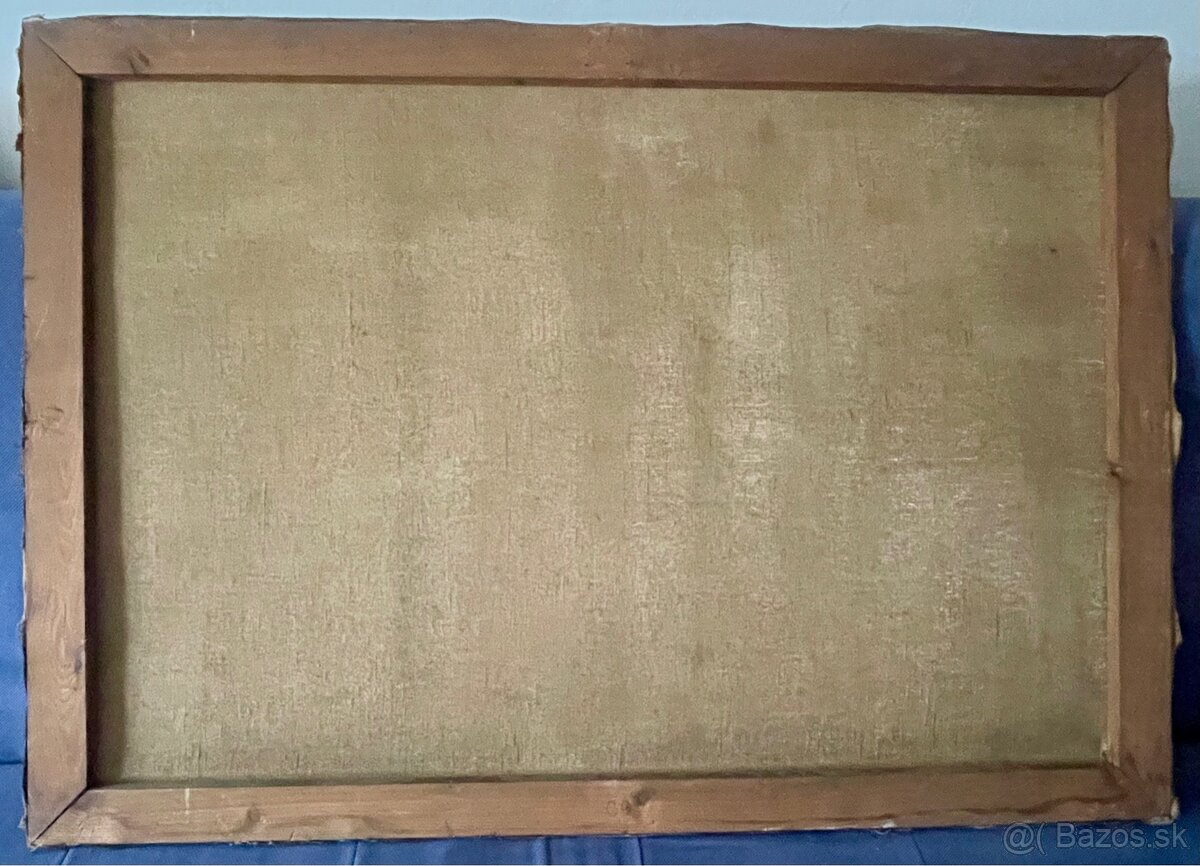 Jaroslav Pukl - Pohľad na pražský hrad - olej na platne - 3