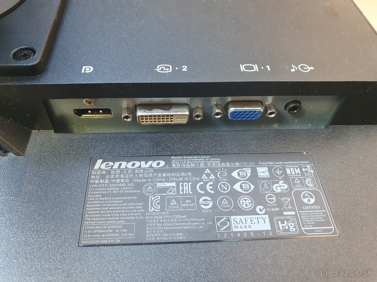 22 LED monitor LENOVO ThinkVision LT2252PWA - 3