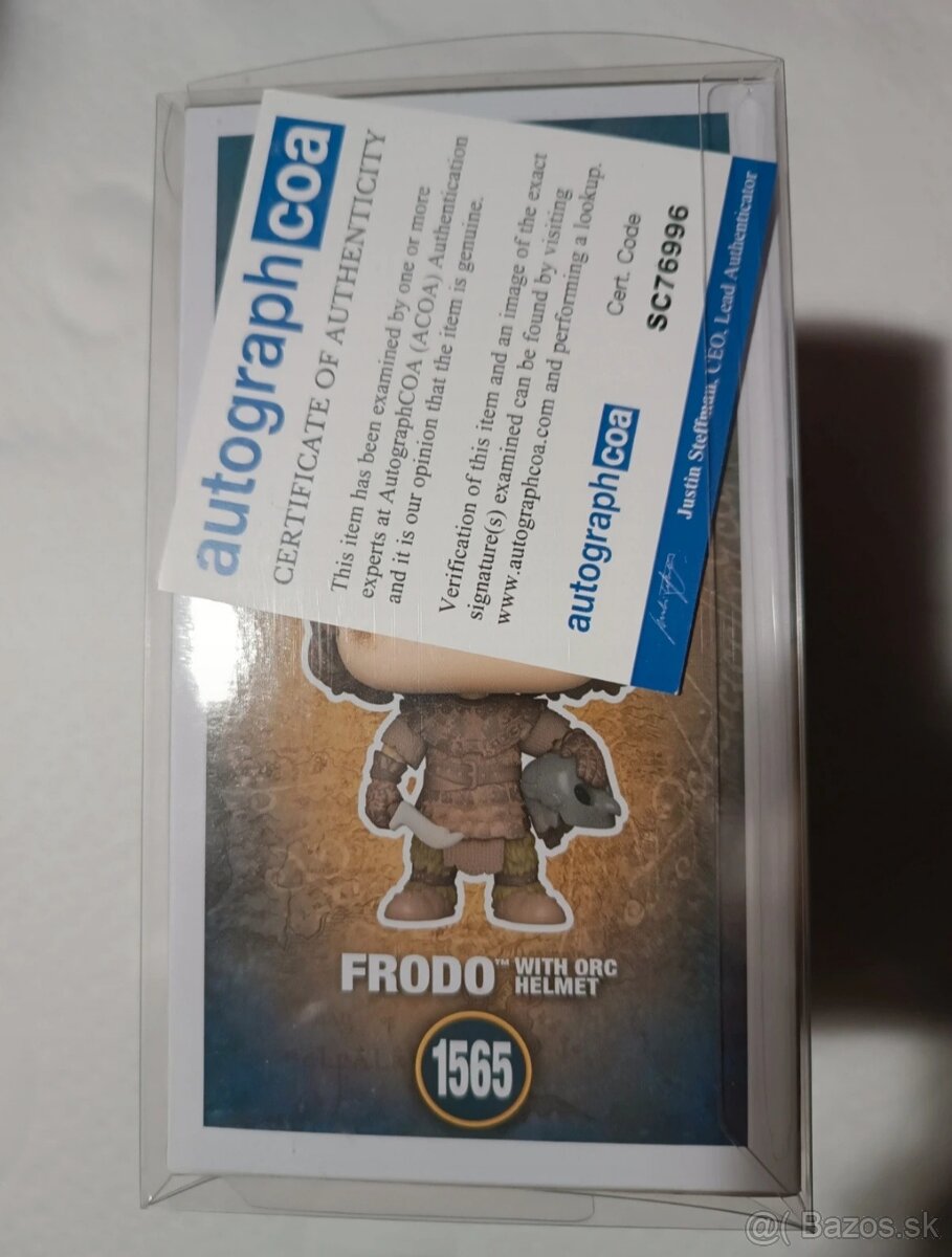 Funko pop Frodo s podpisom - 3