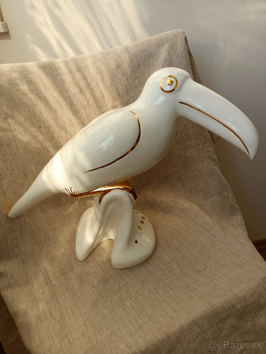 Porcelánová soška Tukan - 3