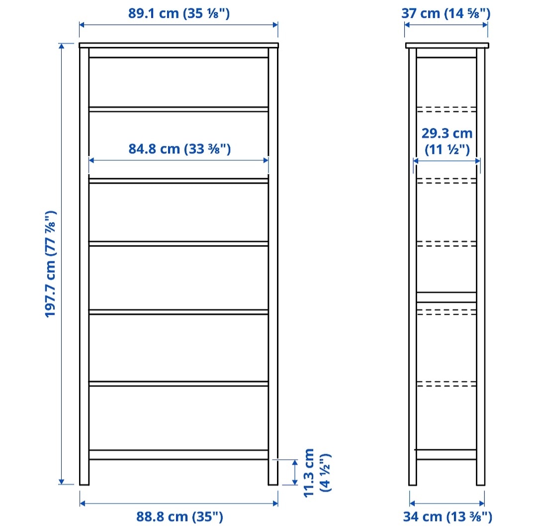 Ikea Hemnes knižnica - 3