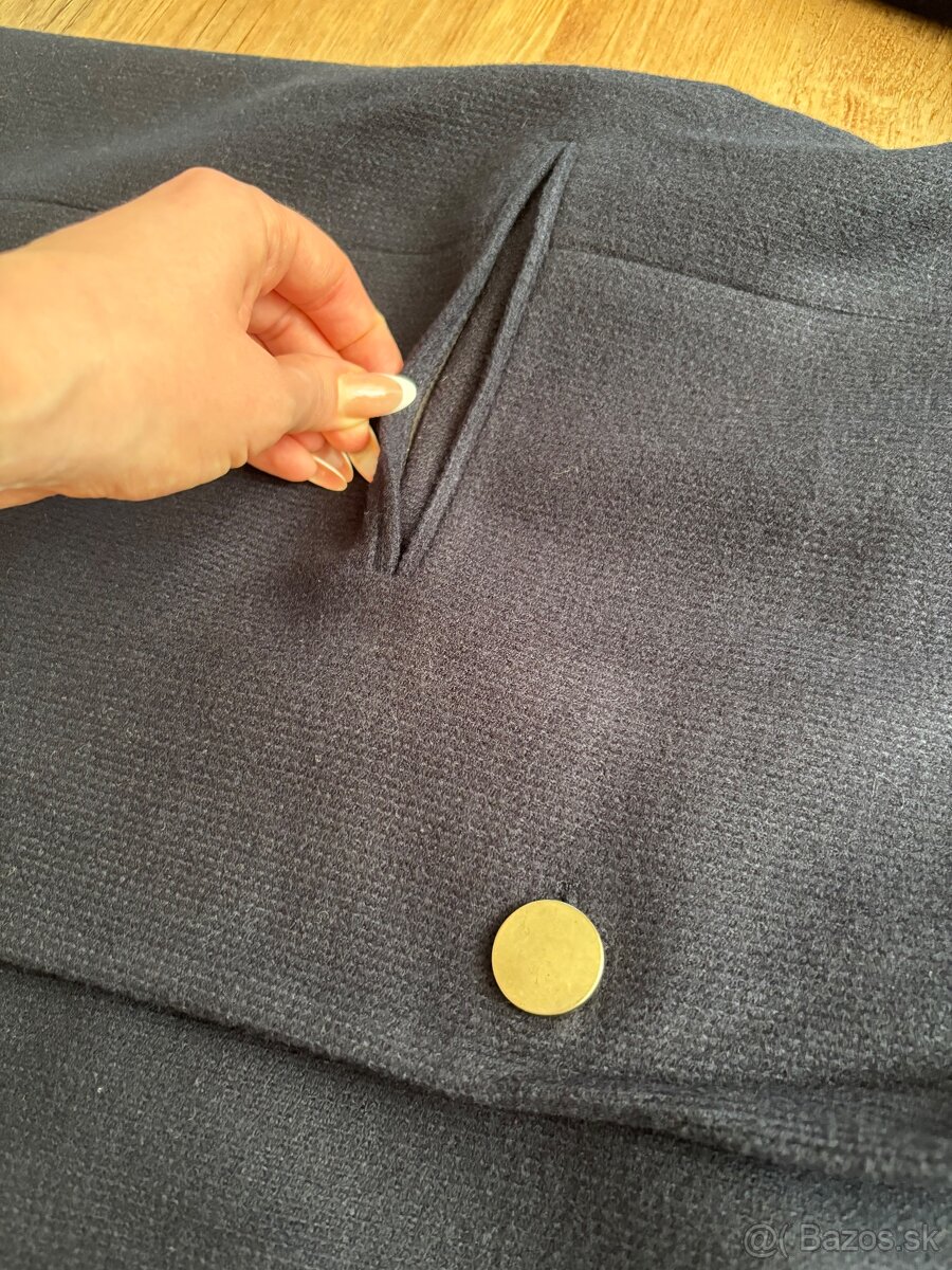 Tmavo modrý kabát Only - 3