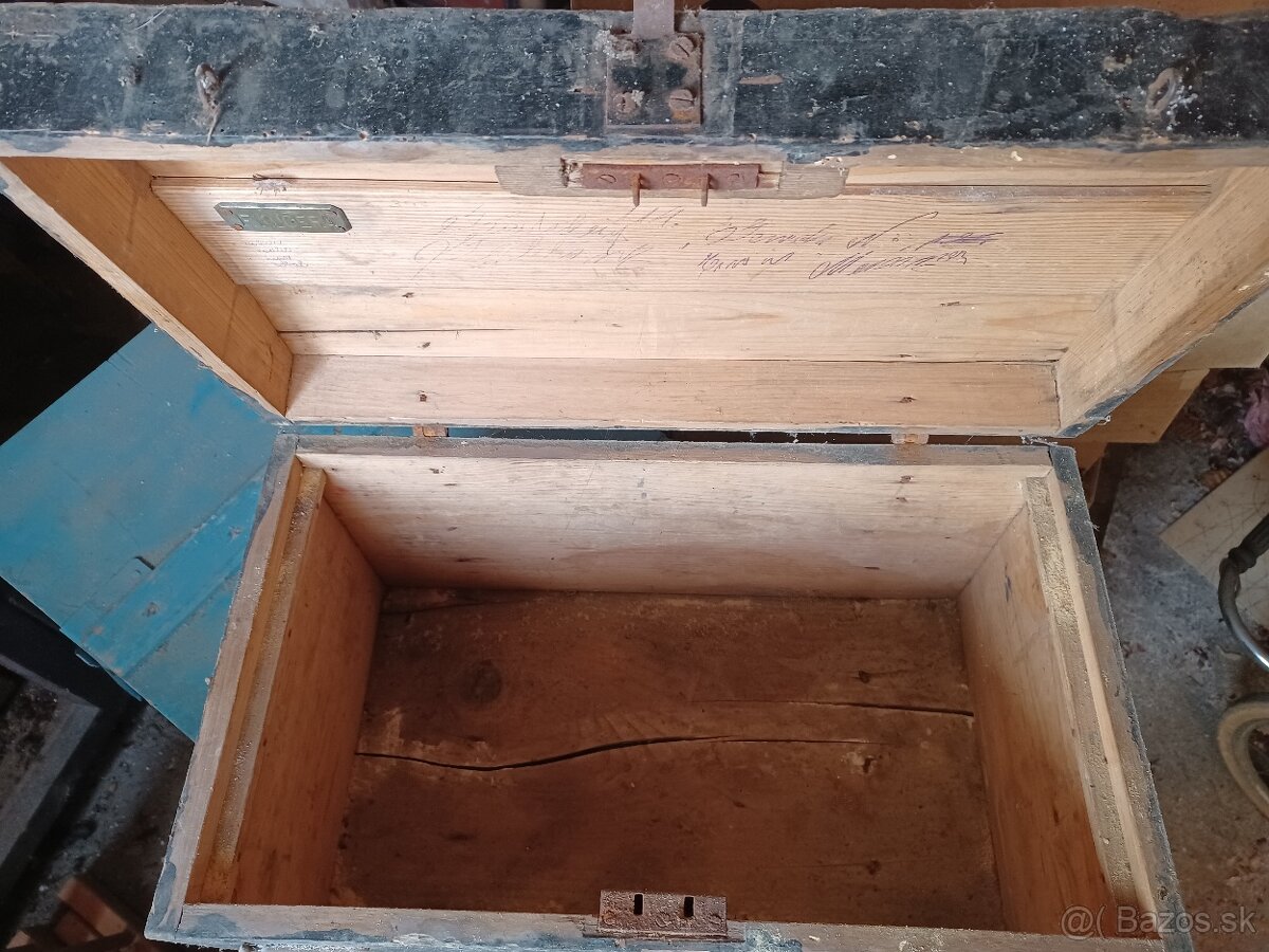 Stara starozitna drevena truhlica - 3