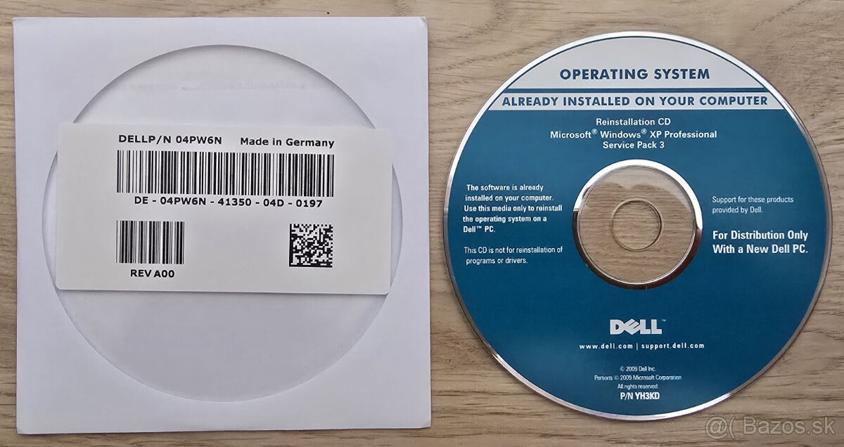 DELL Windows XP Professional SP3 - 3