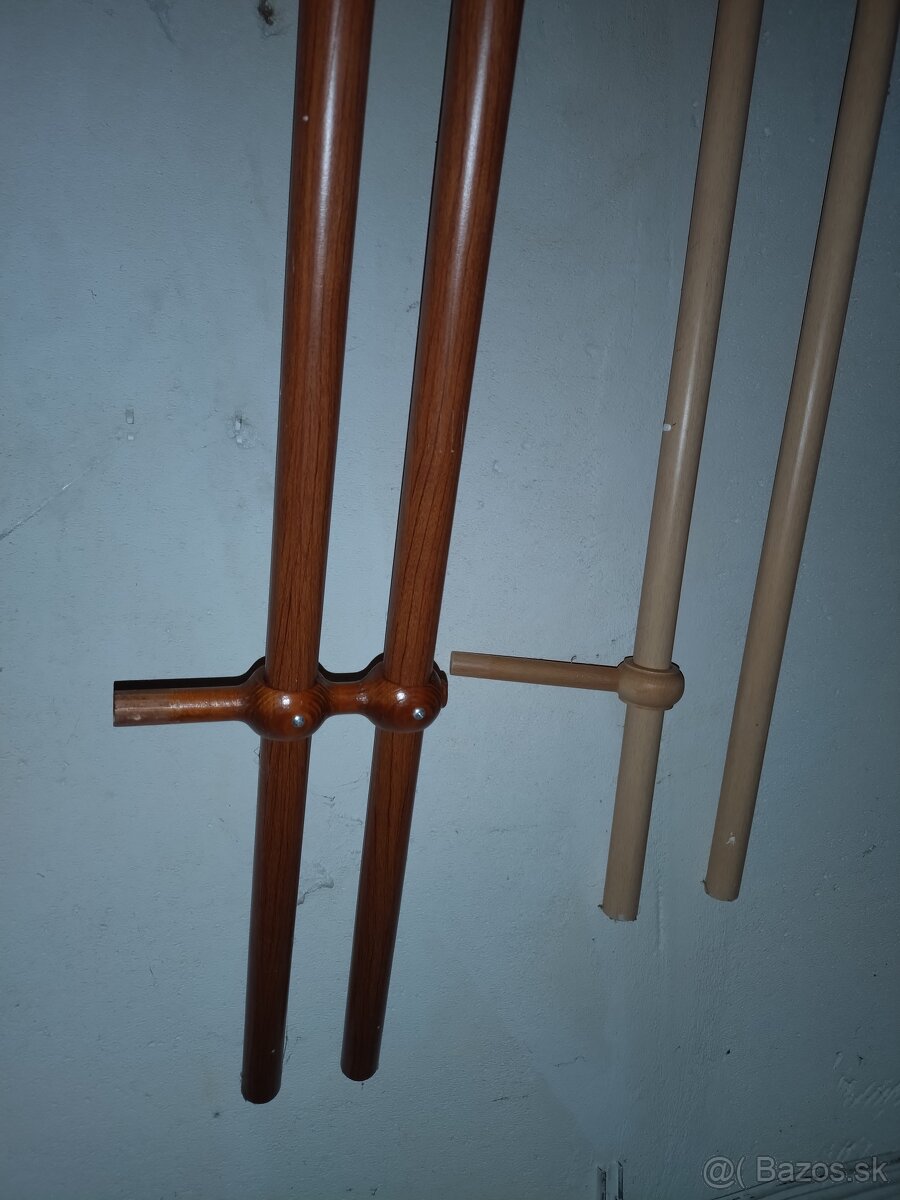 Garnize 4 kusy svetle a tmave drevo - 3