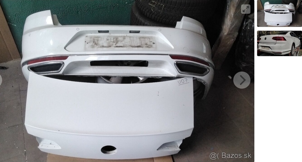 Volkswagen PASSAT B8 2.0 TDi 2019 predám ZADNÝ NÁRAZNÍK, ZAD - 3