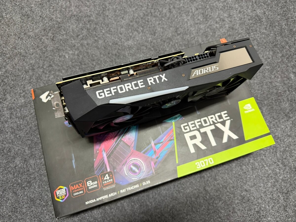 🟢 Predám GIGABYTE AORUS GeForce RTX 3070 8GB - 3