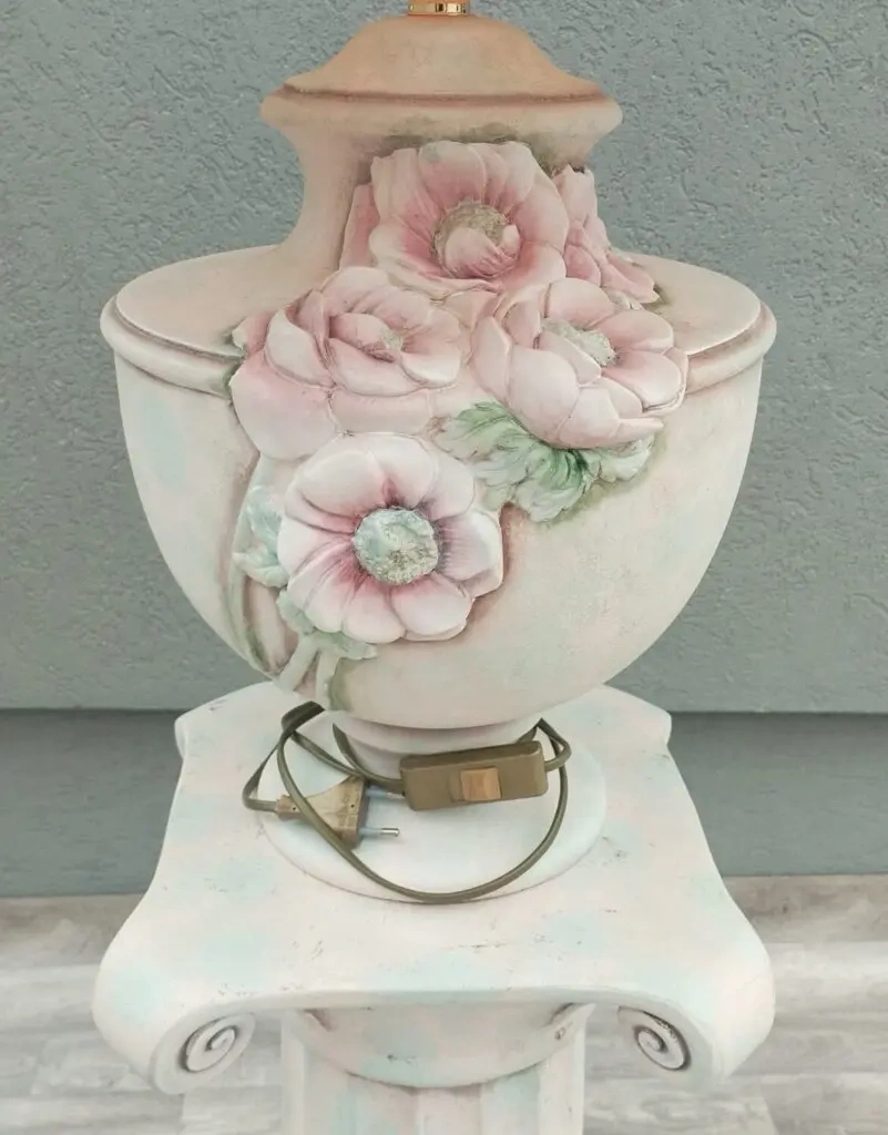 Lampa keramická na stĺpe. - 3