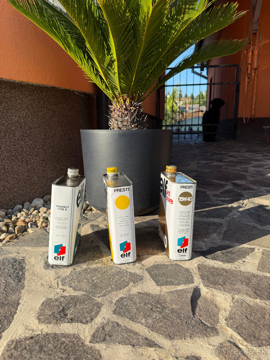 predám staré plechovky od oleja "Elf" - 3