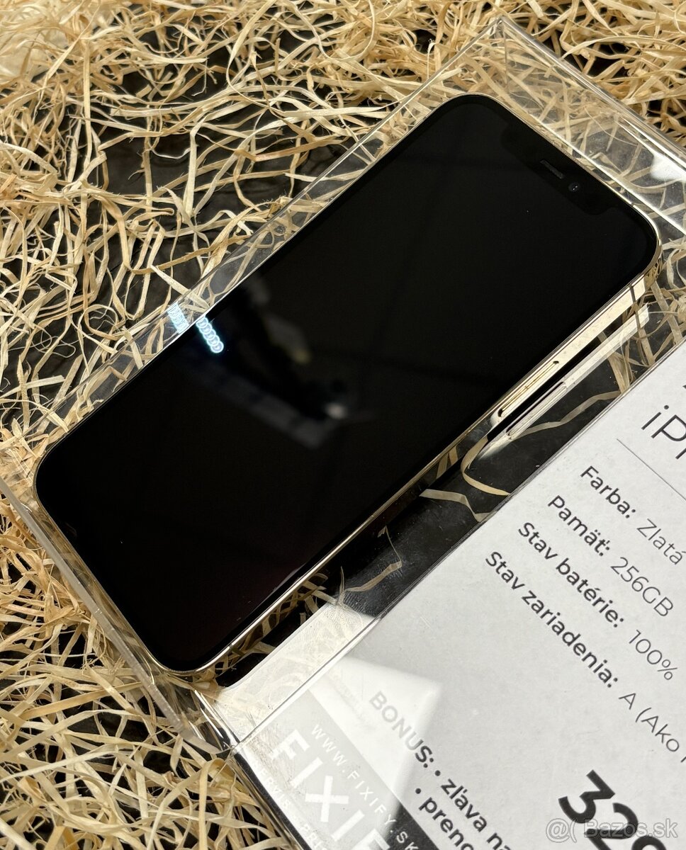 Apple iPhone 12 Pro Zlatý - 256GB - 3