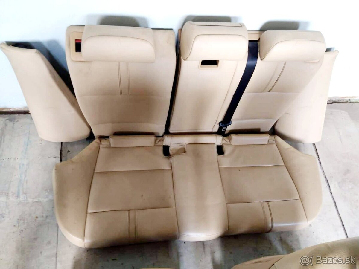 sedadla kožene BMW X3 E83 kremove mechanicke - 3