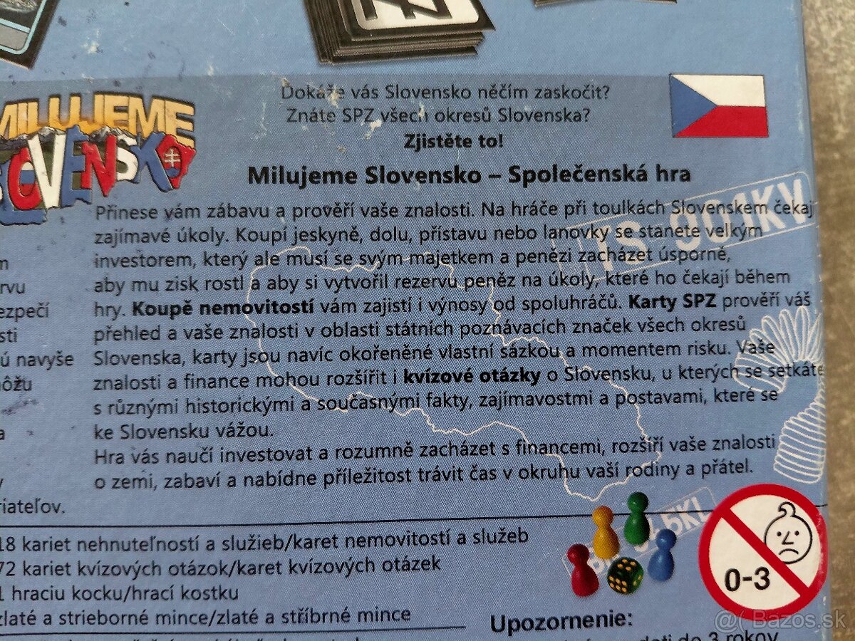 Spoločenská hra Milujeme Slovensko - 3