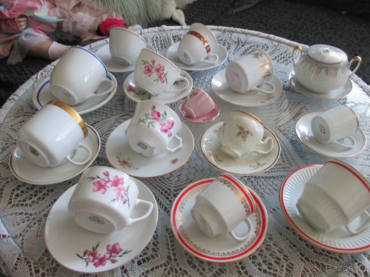 hrnčeky, tanierky, taniere - 3