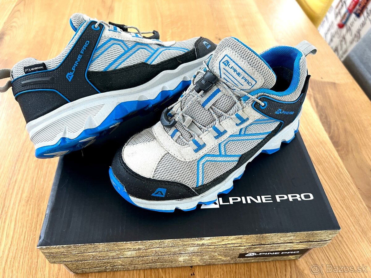 Detské turistické topánky Alpine Pro v. 33 s membránou. - 3