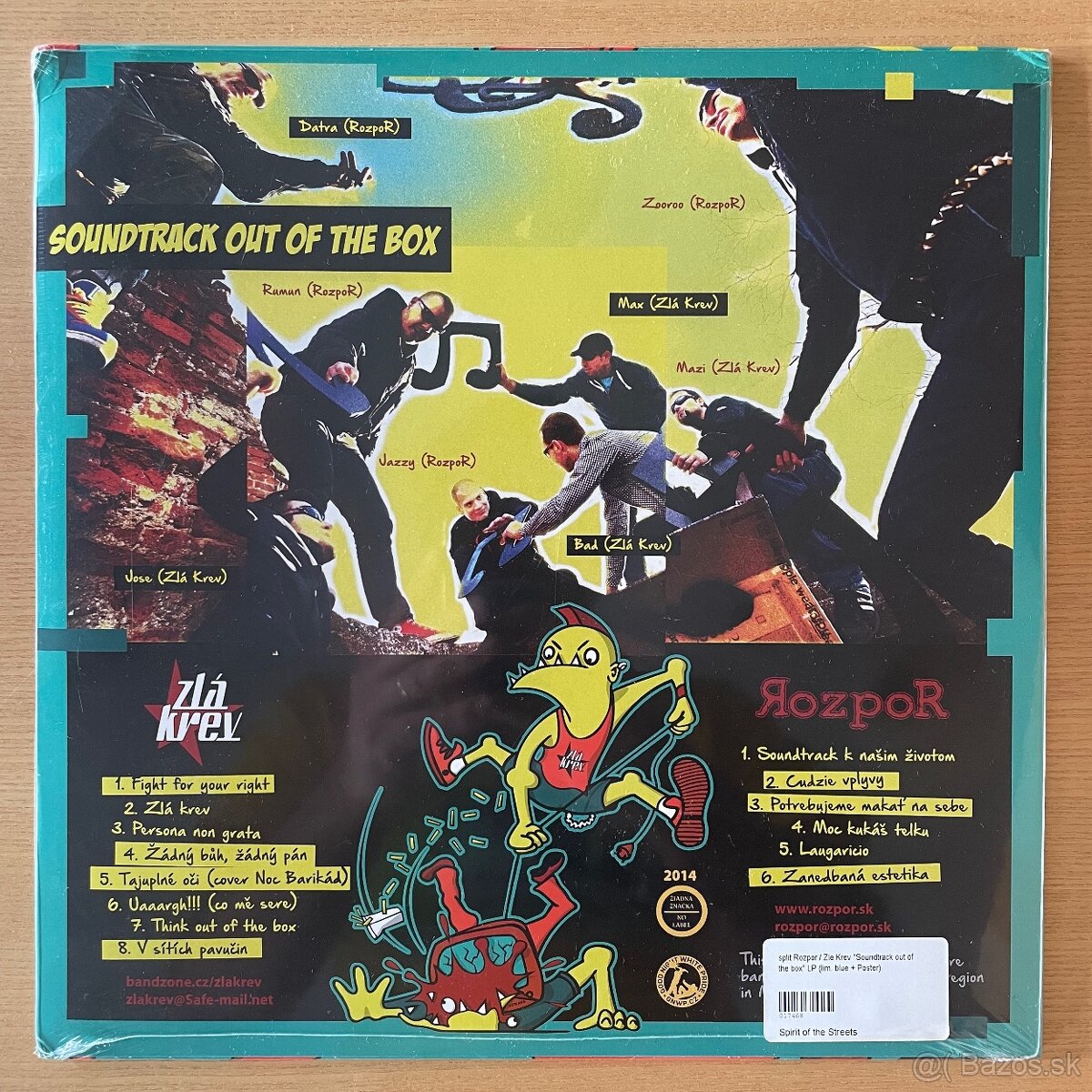 Rozpor/Zlá Krev Soundtrack of the Box vinyl modrý+plagát new - 3
