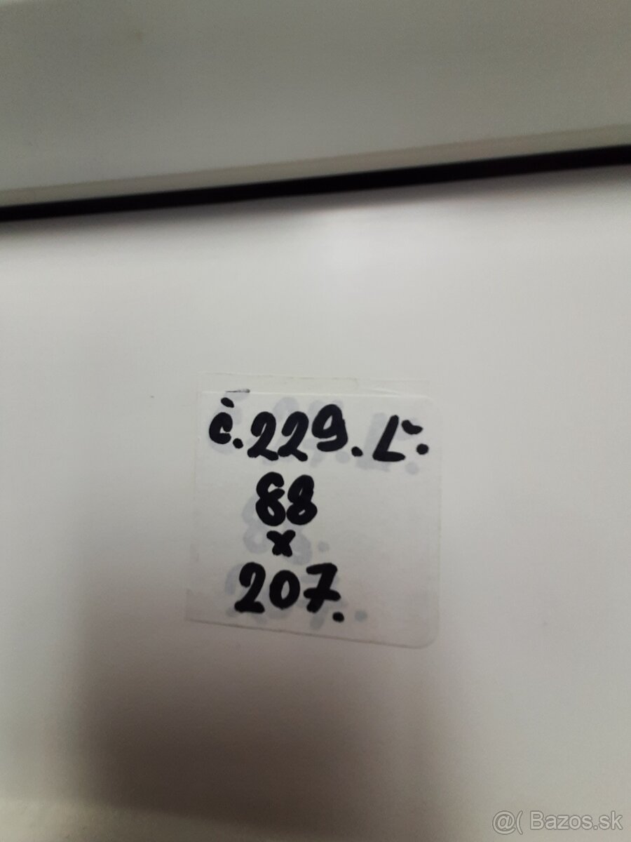 Plastové dvere Č. 229. Ľ - 3