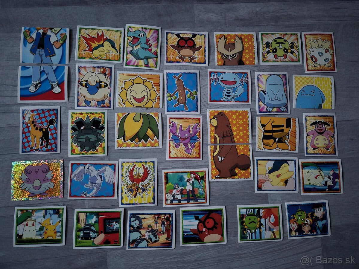 Pokemon 2001 samolepky - 3