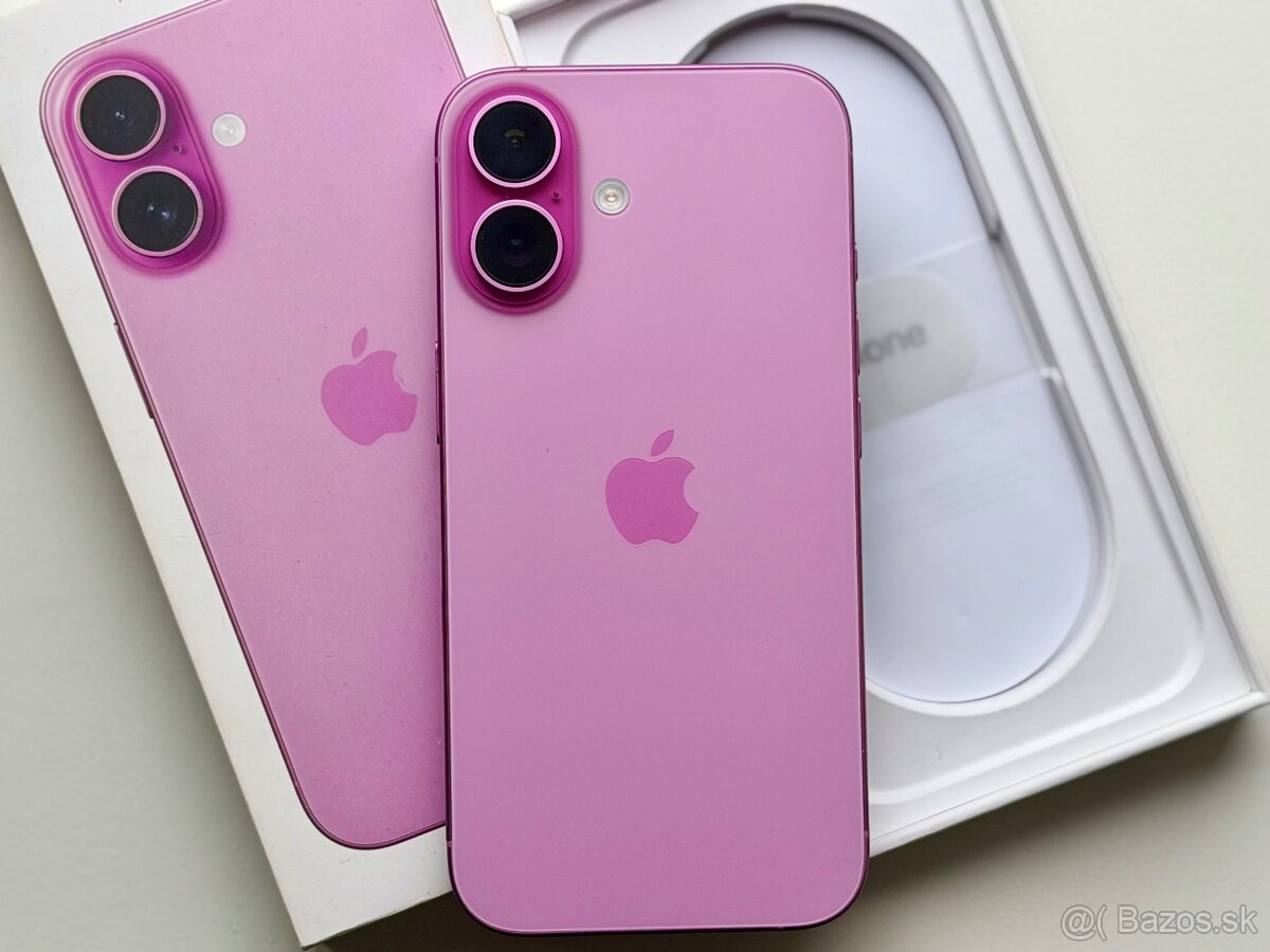iPhone 16 Pink BATERIE 100% TOP - 3