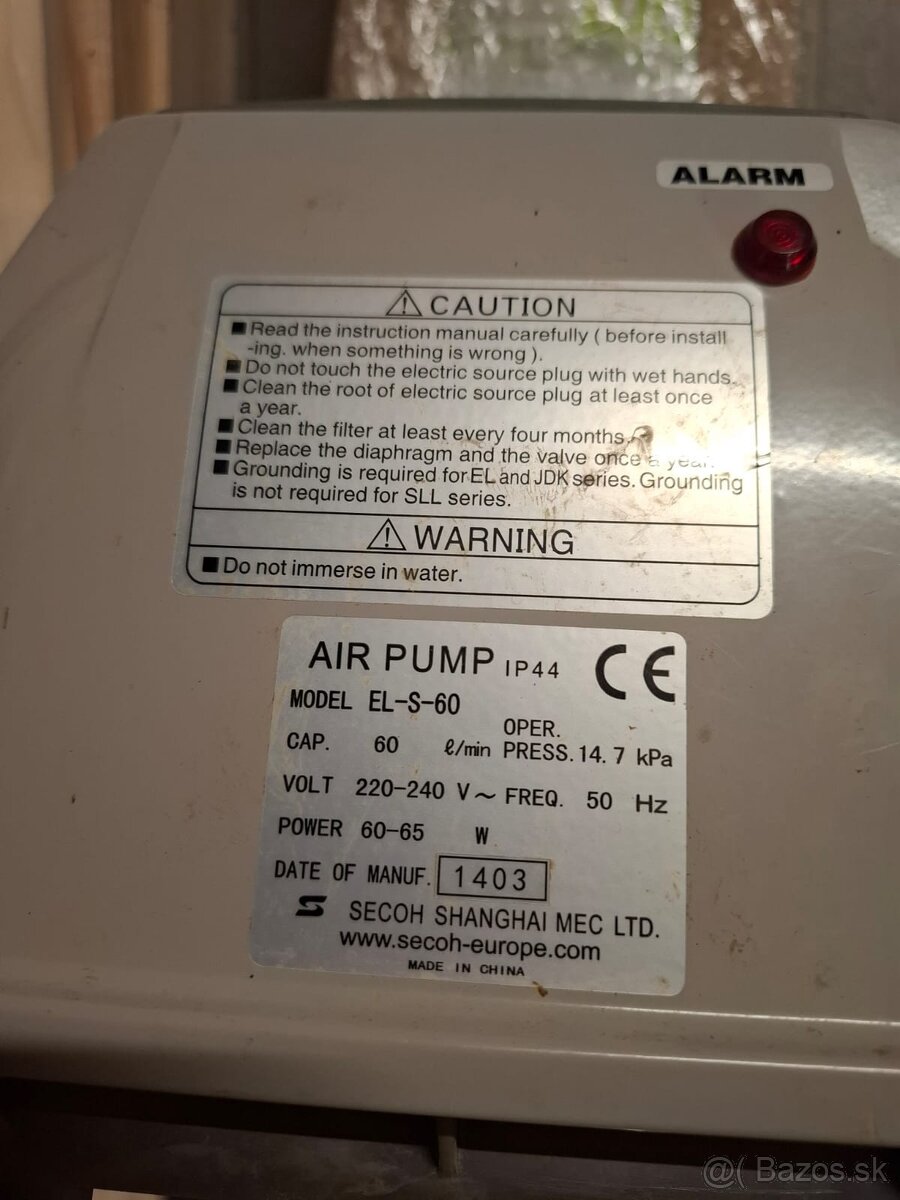 Vzduchové čerpadlo pre čističku s mikroprocesorom - 3