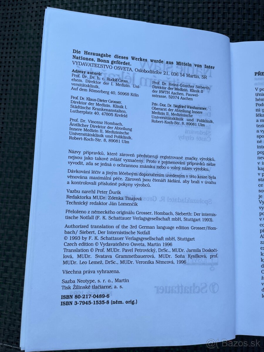 Kniha Náhle stavy ve vnitřním lékarství - 3