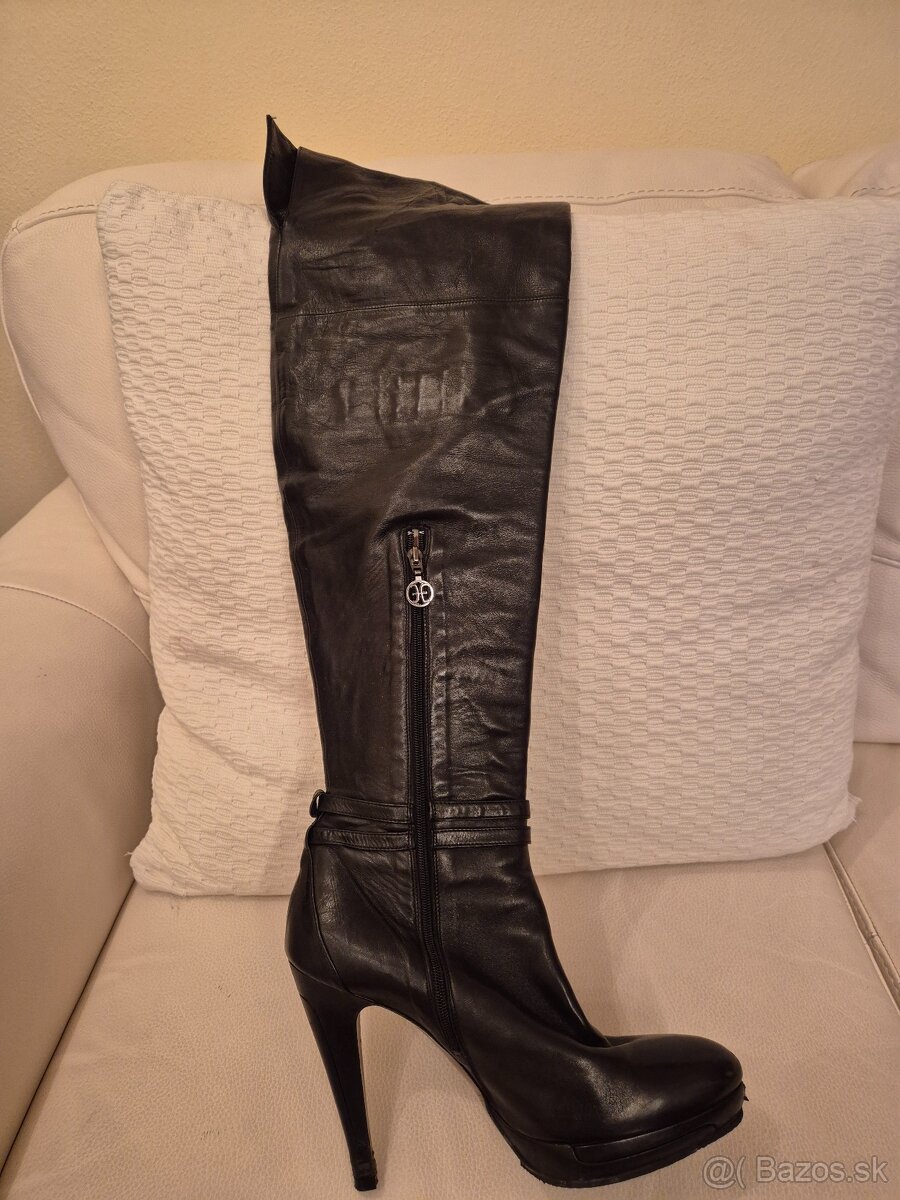 Vysoké čižmy z jemnej kože - 3