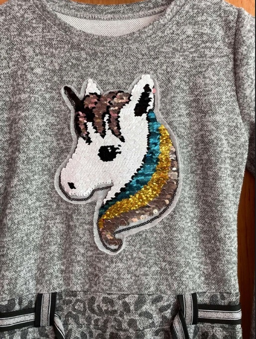 šaty s premieňacími flitrami v.146-152 - 3