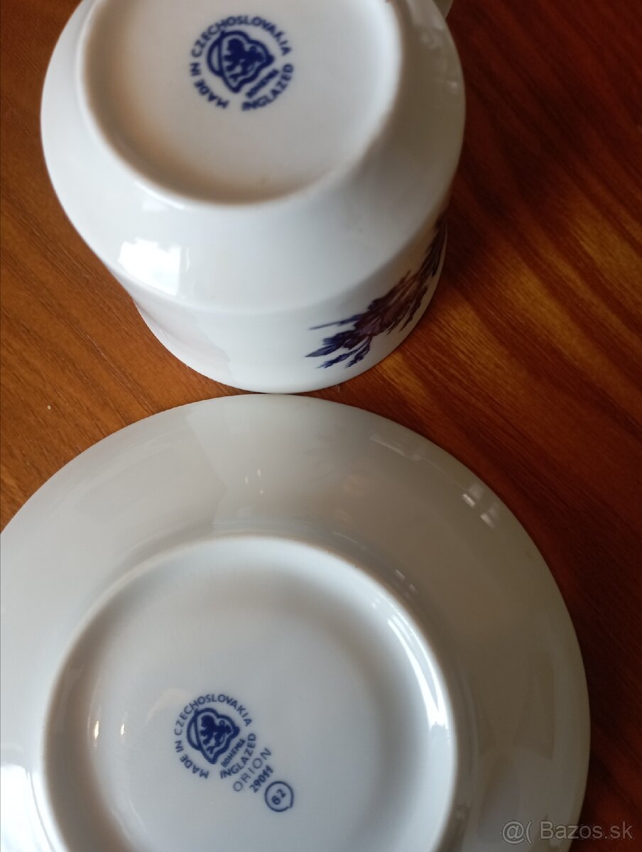 Modrá ruža-kávová súprava - 3