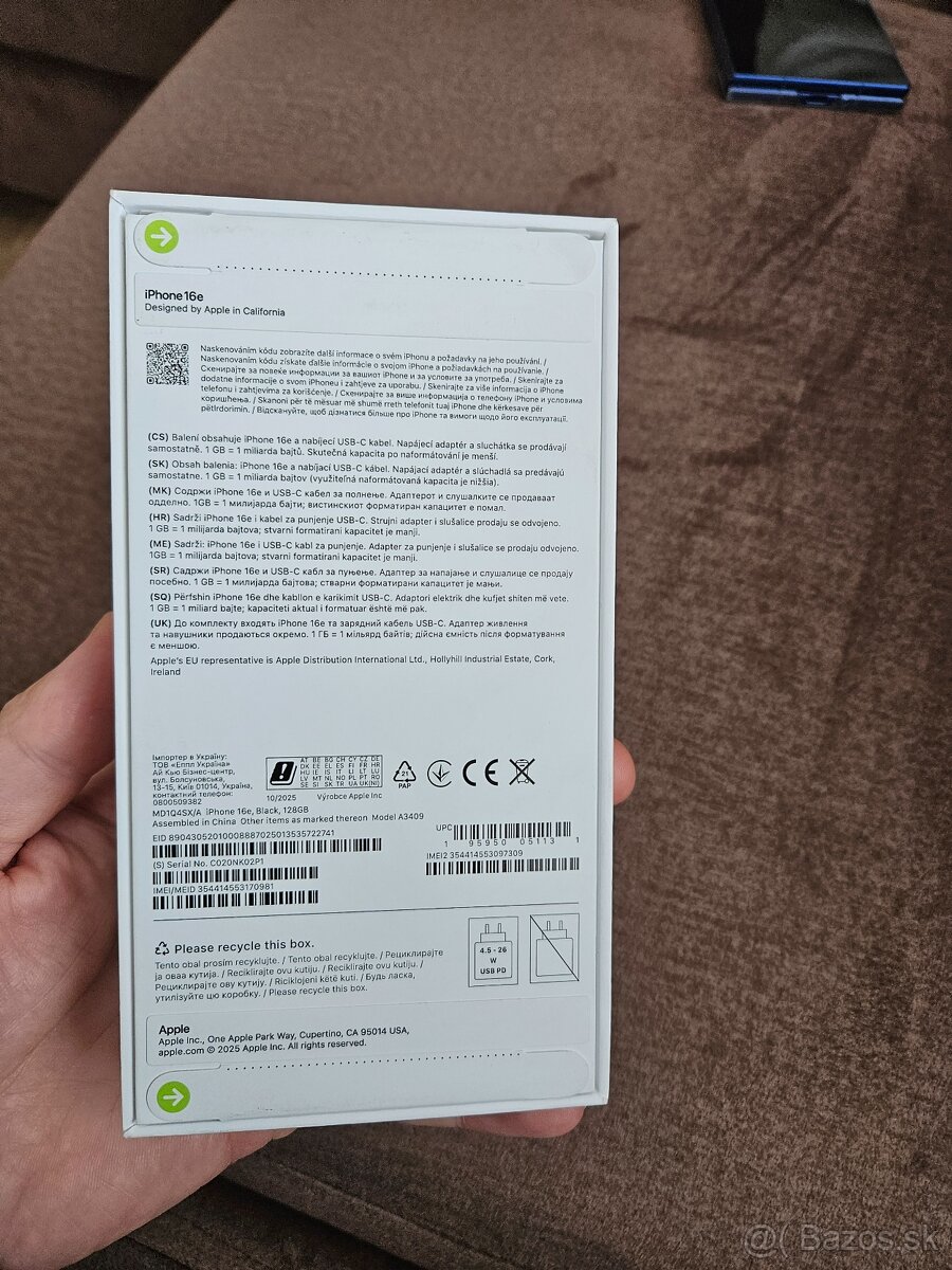 Apple iphone 16e 128 nerozbaleny - 3