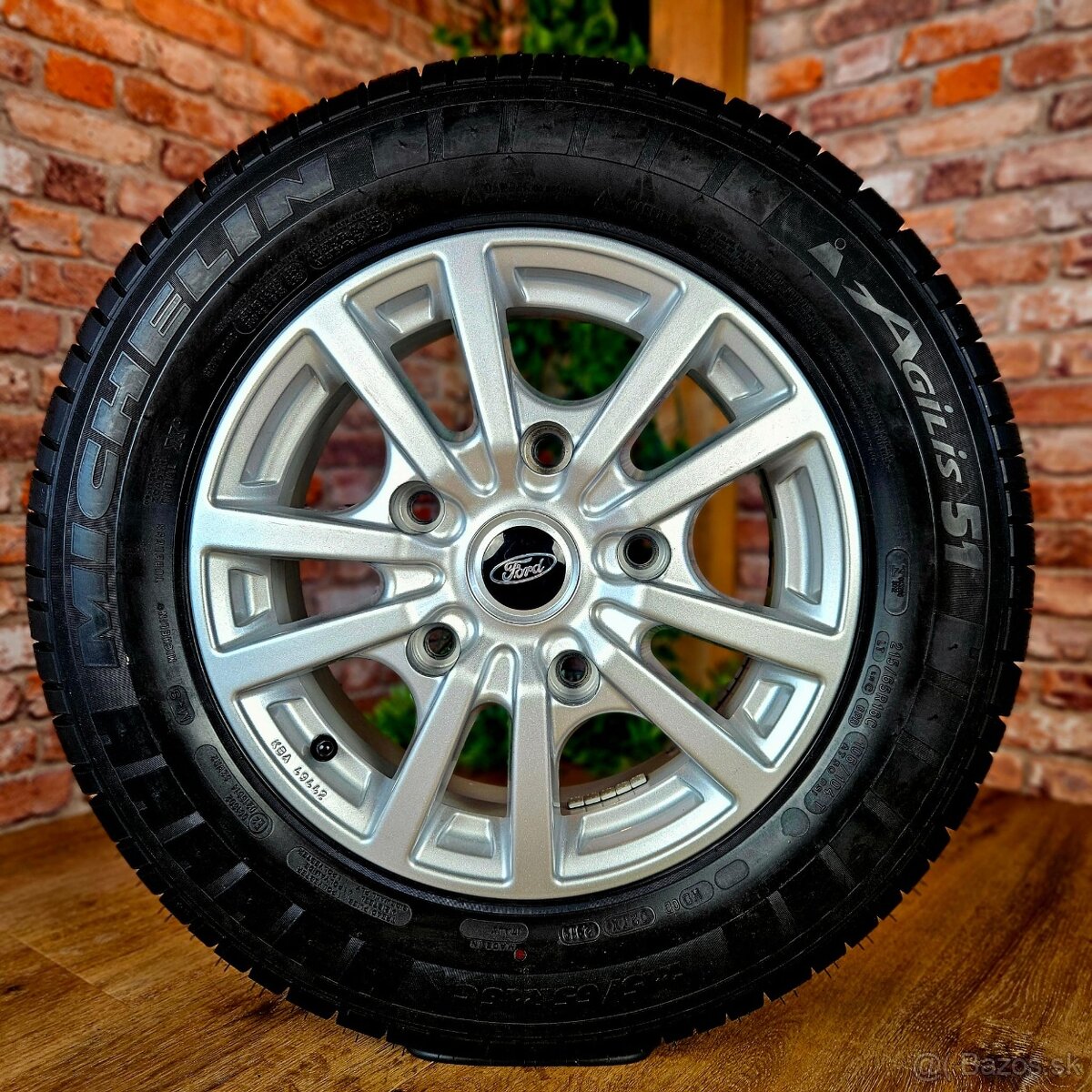 +TOP+ Alu R16 5x160 + letné pneu 215/65 R16 Ford transit... - 3