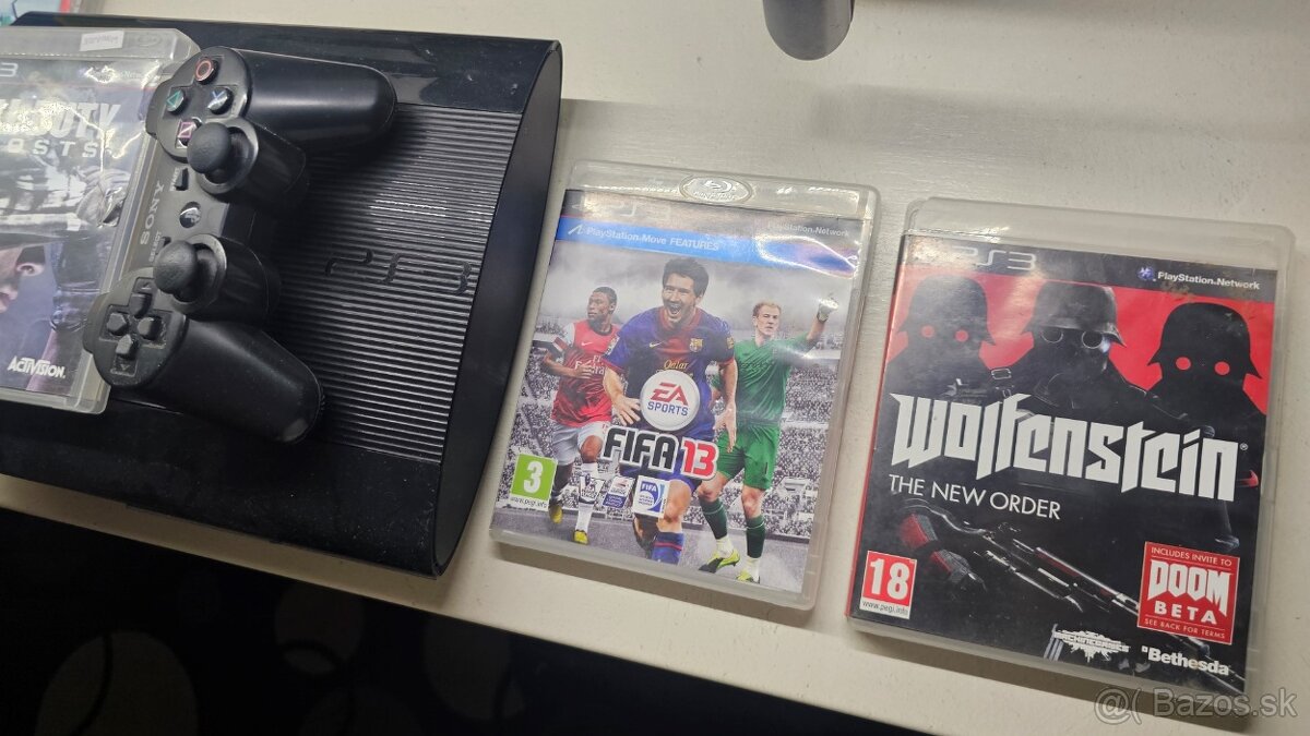 Sony Playstation 3 super slim + hry + joypad - 3