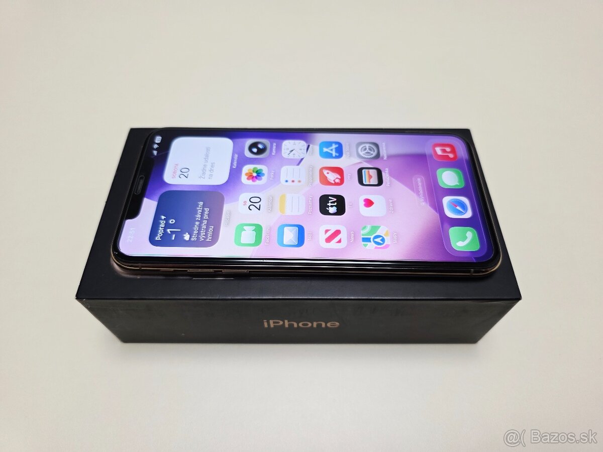 APPLE IPHONE 11 PRO MAX GOLD 64GB,ZDRAVIE BATERKY 100% - 3