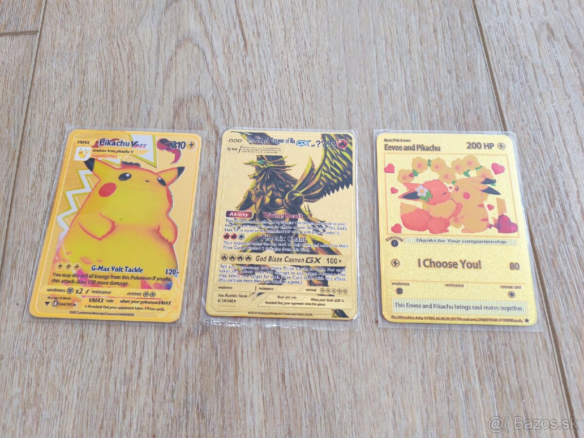 Kovové pokemon karty - 3