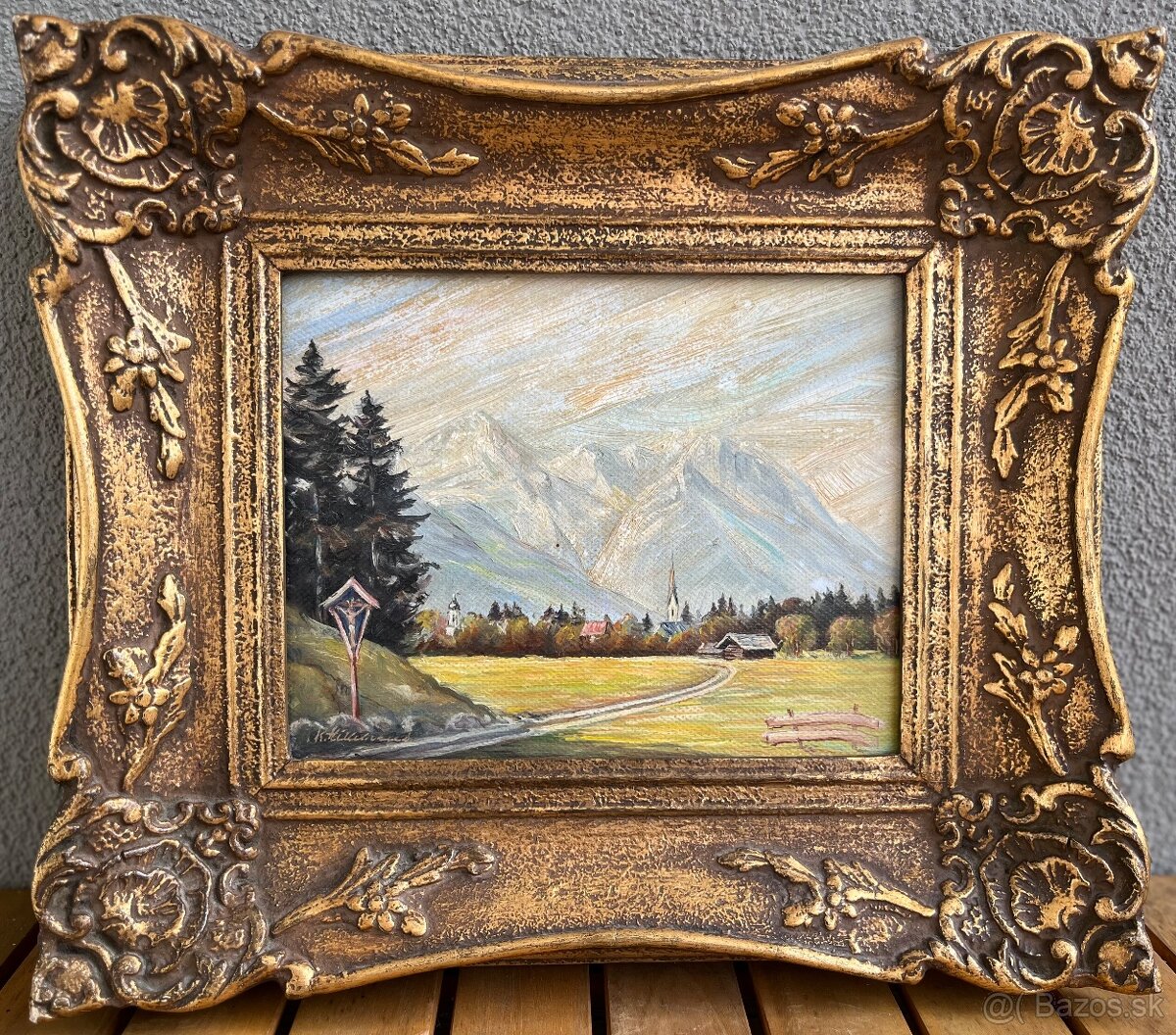 Obraz Dedinka pod Alpami 39x34 cm - 3