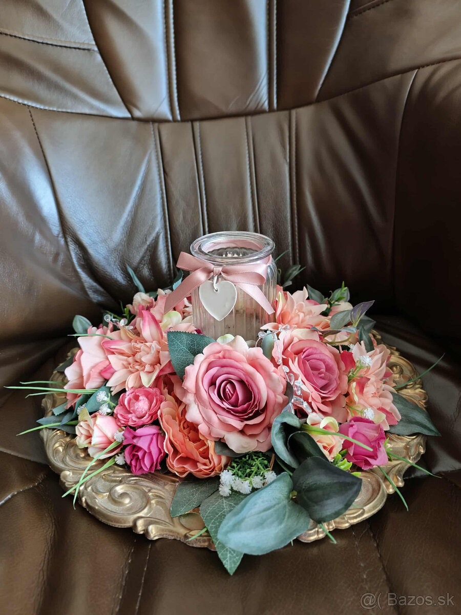 Dekoračný svietnik na taniery, priemer 37 cm - 3