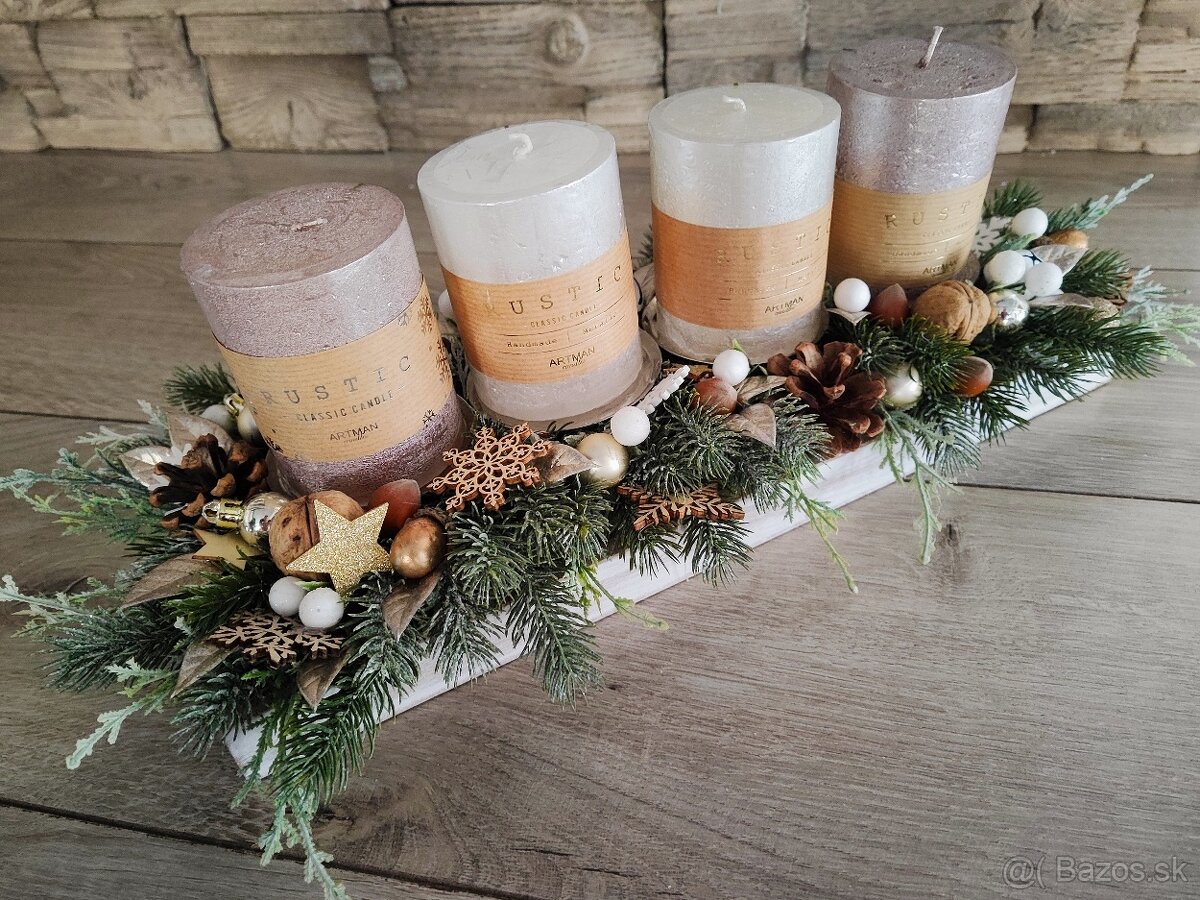 Vianočný + adventný veniec - 3