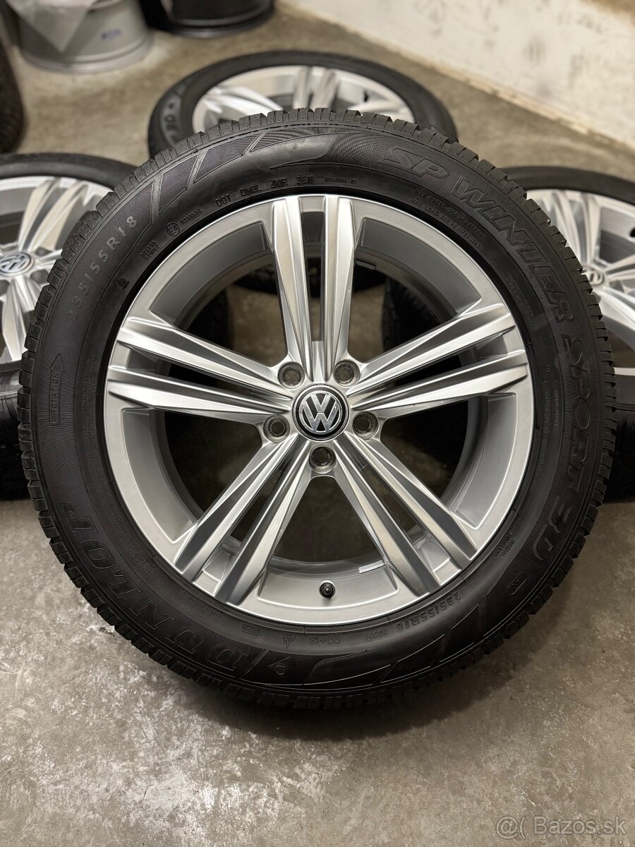 Zimná sada 5x112 R18 , 235/55/18 VW Tiguan Kodiaq VW Sebring - 3