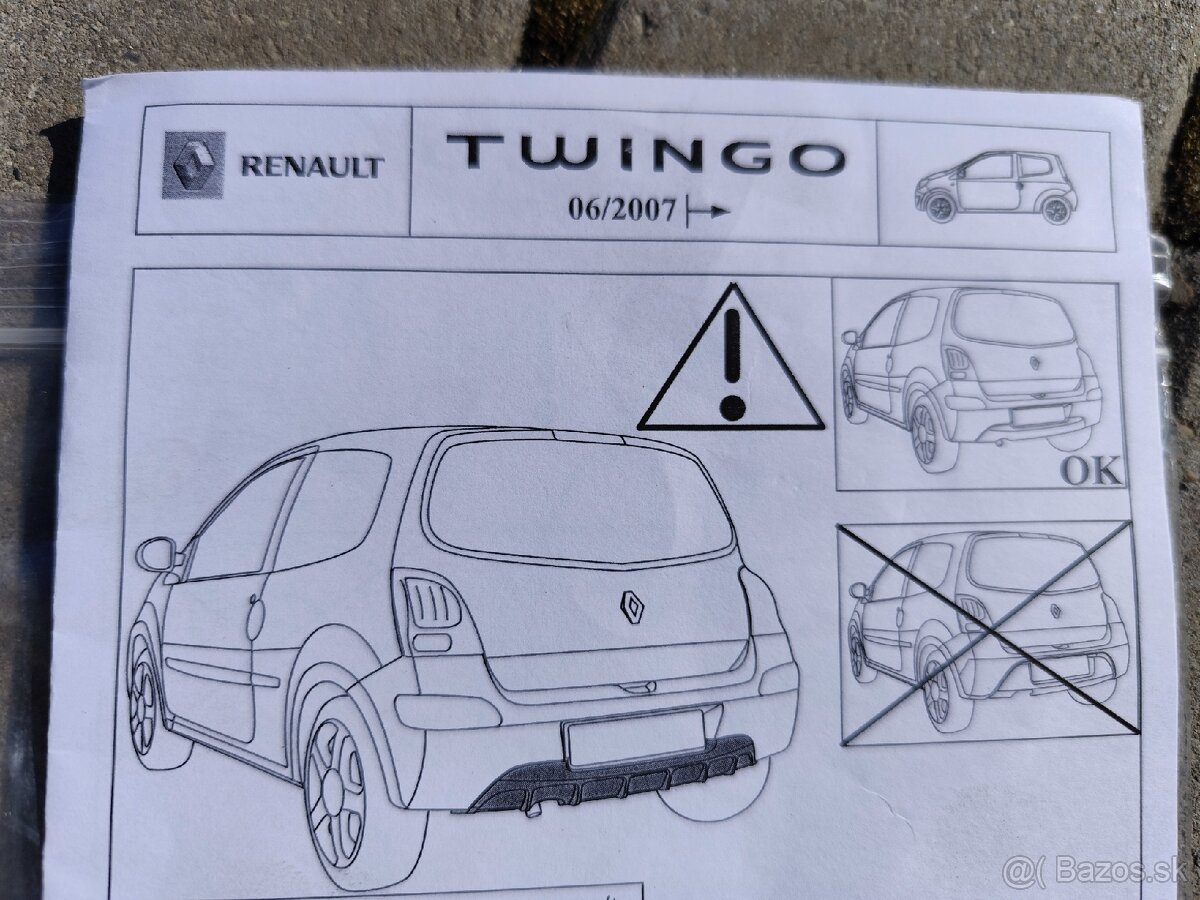 Zadný spojler Renault Twingo 2. - 3