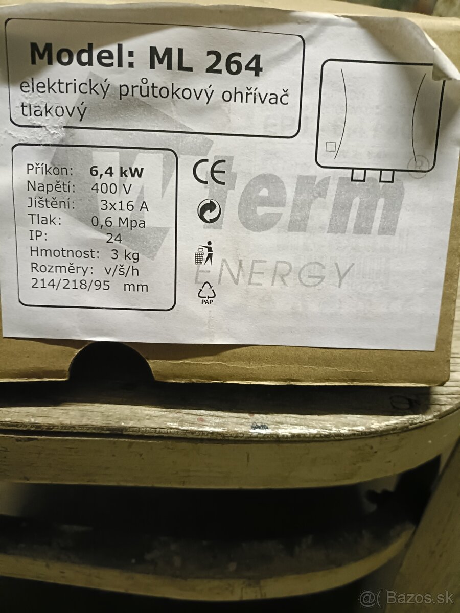 Prietokový ohrievač vody - 3