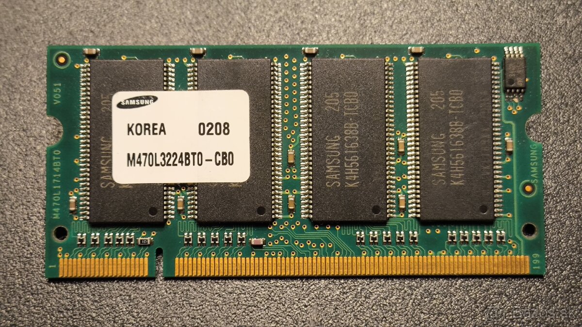 Notebookové RAM pamäte – DDR a DDR2 – 512 MB / 256 MB - 3