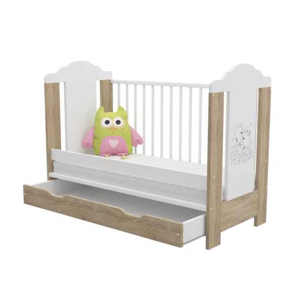 Detská postielka Žirafka s bariérkou 2v1 - 3